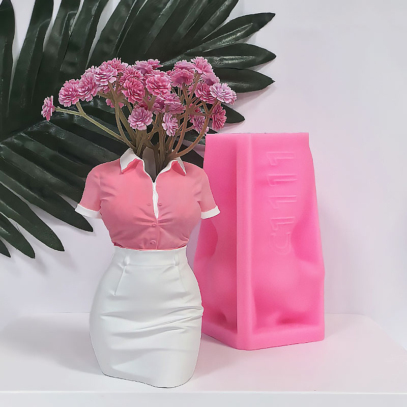 Florist Supply Vases - 전문가용 스커트 모양 인체 꽃병 실리콘