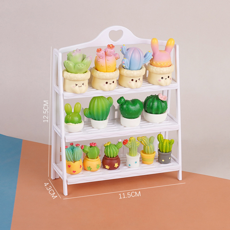Supply Florist - 1Pc 1/12 인형 집 디스플레이 선반