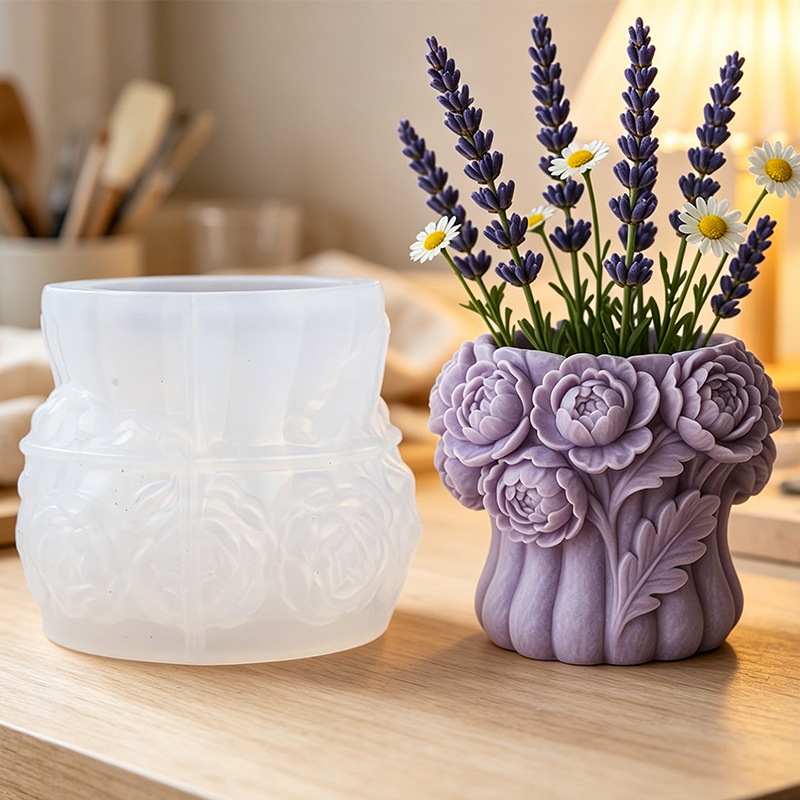 3D 장미 꽃병 실리콘 몰드 DIY 펜 홀더 보관 용기 - Florist Supply Vases 리뷰 및 가격